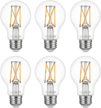 Load image into Gallery viewer, 60W Equiv. Clear Glass Filament A19 Soft White Dimmable LED Bulb
