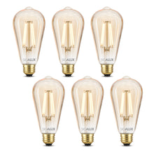 Load image into Gallery viewer, 60W Equiv. Amber Glass Filament ST19 Soft White Dimmable LED Bulb
