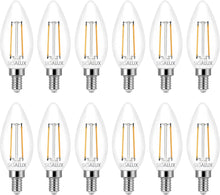 Load image into Gallery viewer, 40W Equiv. Clear Glass Filament B11/E12 Soft White Dimmable LED Bulb

