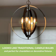 Load image into Gallery viewer, 40W Equiv. Clear Glass Filament B11/E12 Soft White Dimmable LED Bulb
