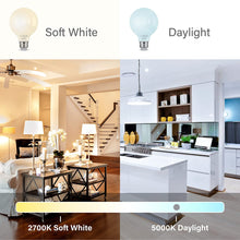 Load image into Gallery viewer, 60W Equiv. Frosted Glass Filament G25 Daylight Dimmable LED Bulb
