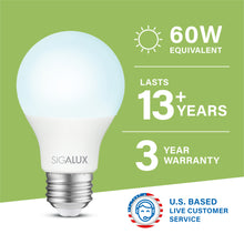 Load image into Gallery viewer, 60 Watt Equivalent Daylight A19 LED Bulb
