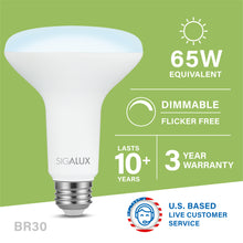 Load image into Gallery viewer, 65 Watt Equivalent Daylight Dimmable BR30 LED Bulb
