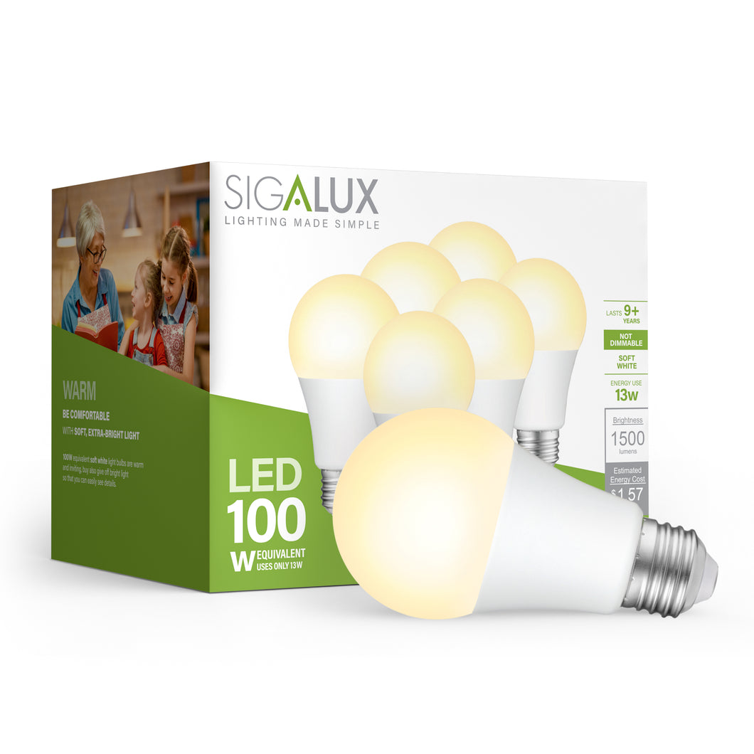 100 Watt Equivalent Soft White A19 LED Bulb